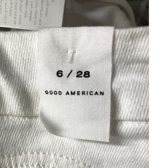 Good American Good Classic Boot Jeans High Rise Stretch Denim White NWT 6 / 28 - Picture 10 of 14